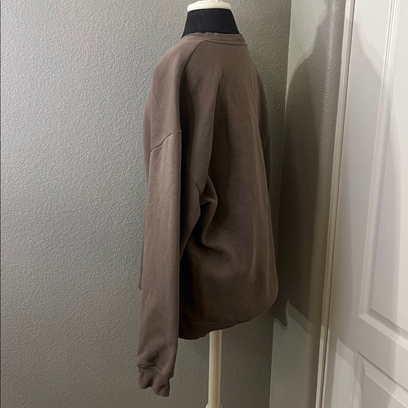 Nuuds Vintage Fleece Crewneck Cocoa Sweatshirt Oversized Size Large - Picture 6 of 10